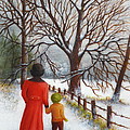 On a Wintry Walk with Gran